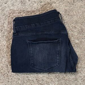 a.n.a Black Distressed Women's Ripped Mid-Rise Skinny Jeans